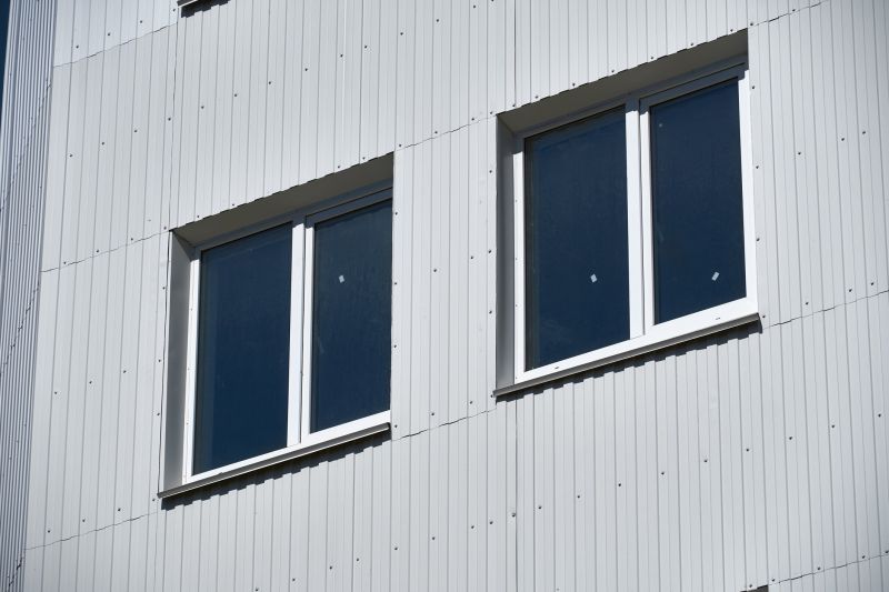 Commercial Building Siding Setup